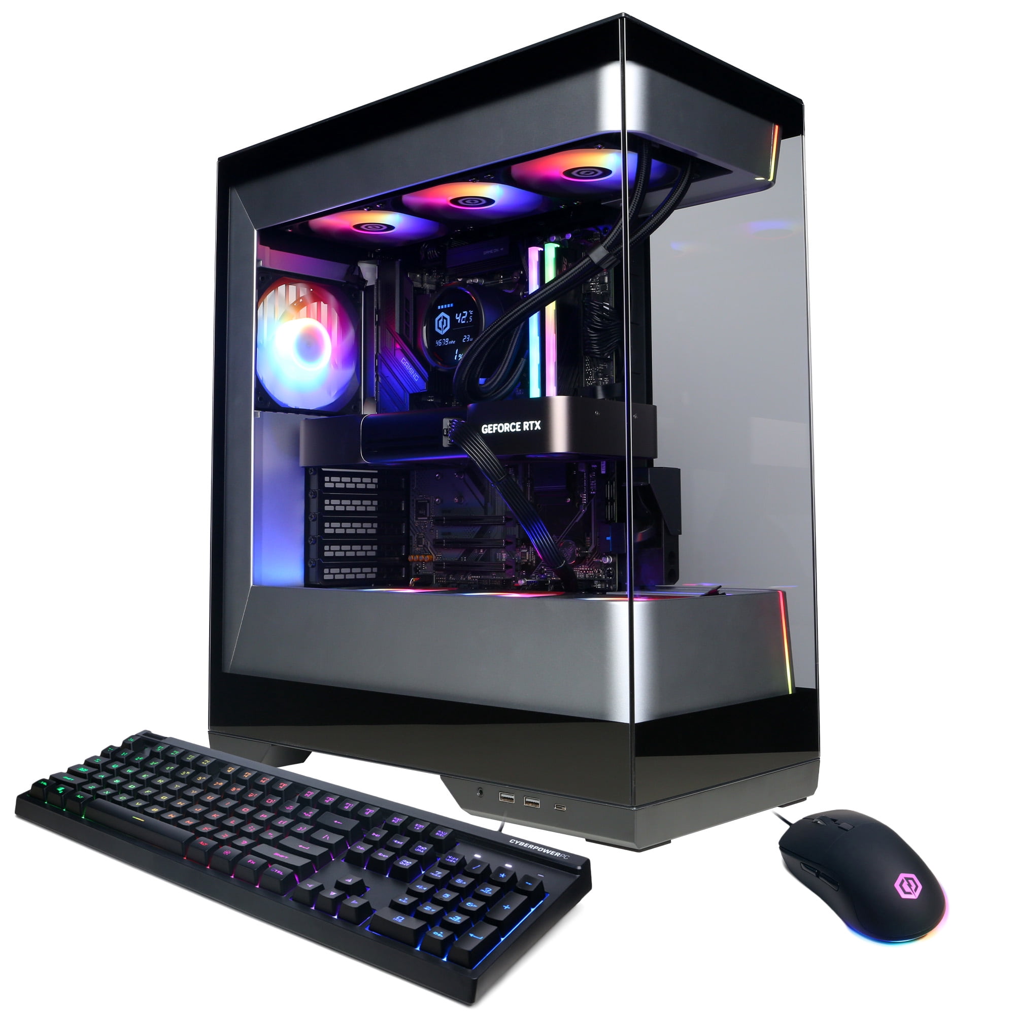 CyberPowerPC Gaming PC, AMD Ryzen 7 9800X3D, NVIDIA GeForce RTX 5080 16GB Founders Edition, 32GB DDR5, 1TB SSD, SLC8500WST