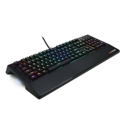 CyberPowerPC - Syber K1 Wired Mechanical Kontact Red Switch Keyboard with RGB Back Lighting - Black