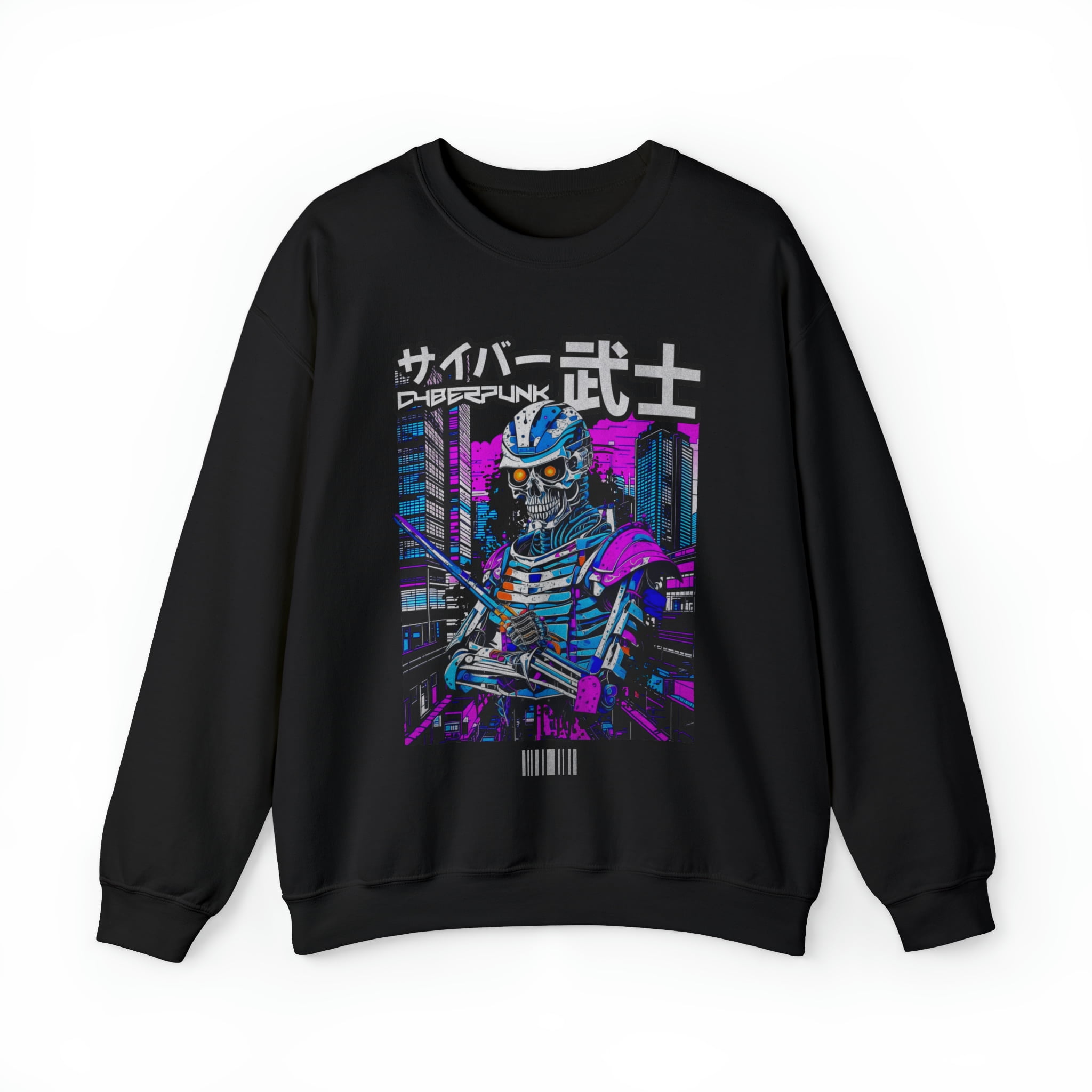 VR × CYBERPUNK CREWNECK / GREY　XL CyberPunk Saiba Unisex Heavy Blend™ Crewneck Sweatshirt - Walmart.com
