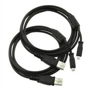 CyberTech 5 Feet USB Charging Cable for PlayStation 4, DualShock 4, and Controllers 2pcs