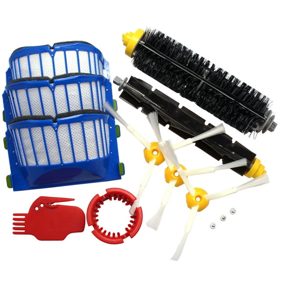 CyberTech Compatible Brush HEPA Filters Accessory Kits For iRobot Roomba 600 610 620 650 655 (600 series)