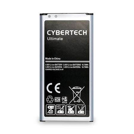 CyberTech High Capacity 2800mAh Replacement Battery for Samsung Galaxy S5 (One piece)