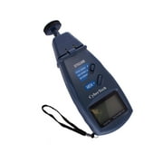 CyberTech Tri-Mode Contact and Laser Non-Contact, RPM Tach Digital Photo Tachometer and Linear Speed Surface Distance Measure Meter with Four Wheels