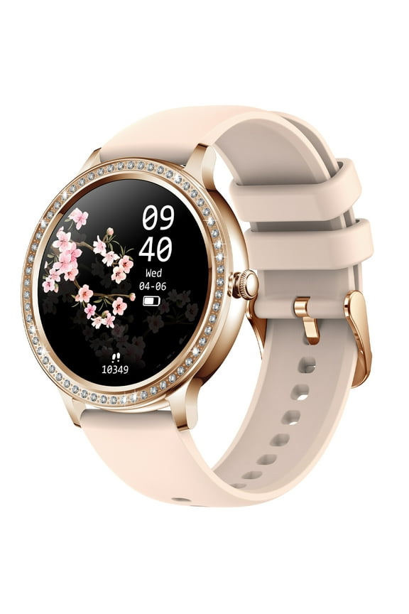 1.32" Smart Watch for Women with Bluetooth Call,Make Calls and Text Reply,AI Control,Fitness Tracker,Compatible iOS and Android,IP67 Waterproof,100+ Custom Watch Faces,Multiple Languages