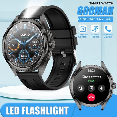 Cyberdyer CF52 Smart Watch, 1.75" AMOLED HD Display, 100+ Sports Modes, 600mAh Long Battery Bluetooth Calling, IP67 Waterproof, Compatible with iOS Android