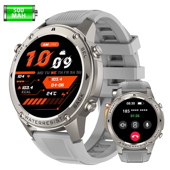 Cyberdyer GPS Smart Watch, 1.43" HD AMOLED Screen, 100+ Sports Modes, 35-Day Standby, Compatible with iOS & Android, Ideal Gift for Thanksgiving & Halloween