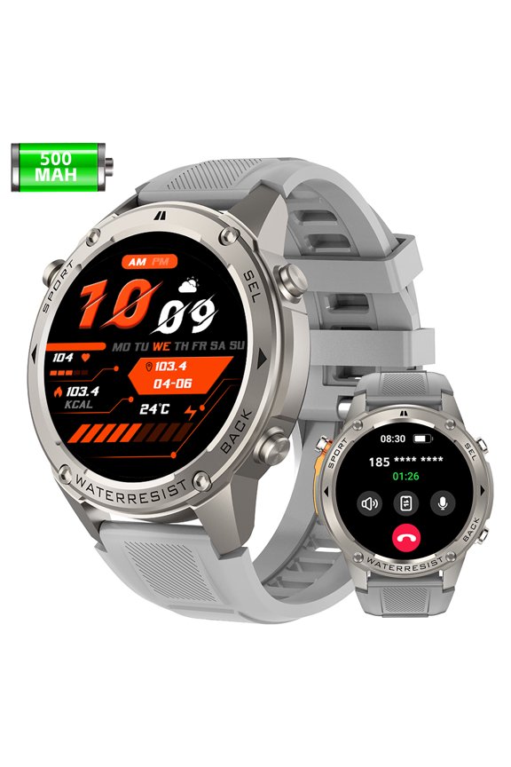 GPS Smart Watch, 1.43" HD AMOLED Screen, 100+ Sports Modes, 35-Day Standby, Compatible with iOS & Android, Ideal Gift for Thanksgiving & Halloween
