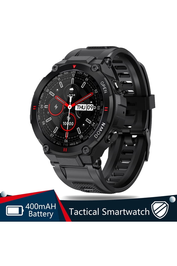 K22 Smart Watch with Waterproof for Android and iOS - Black