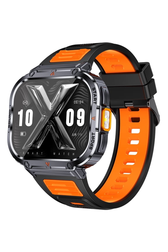 Men's Smart Watch (with Flashlight) 2" Ultra-Clear Large Screen, IP68 Waterproof,100+ Sports Modes, Long Battery Life, Compatible with iPhone/Android, Thanksgiving & Halloween Gift