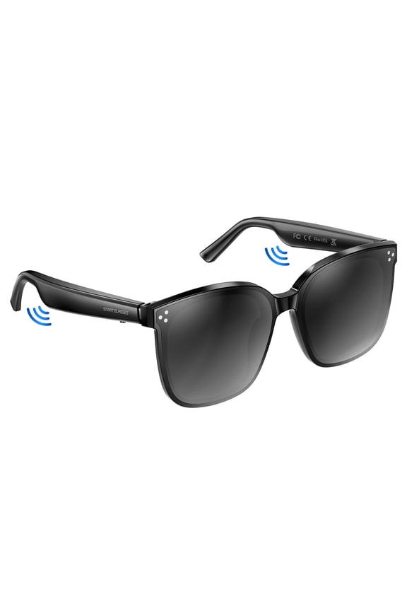 Smart Bluetooth Sunglasses, UV400 99% Protection, IP67 Waterproof, Magnetic Fast Charge, Compatible with iOS & Android