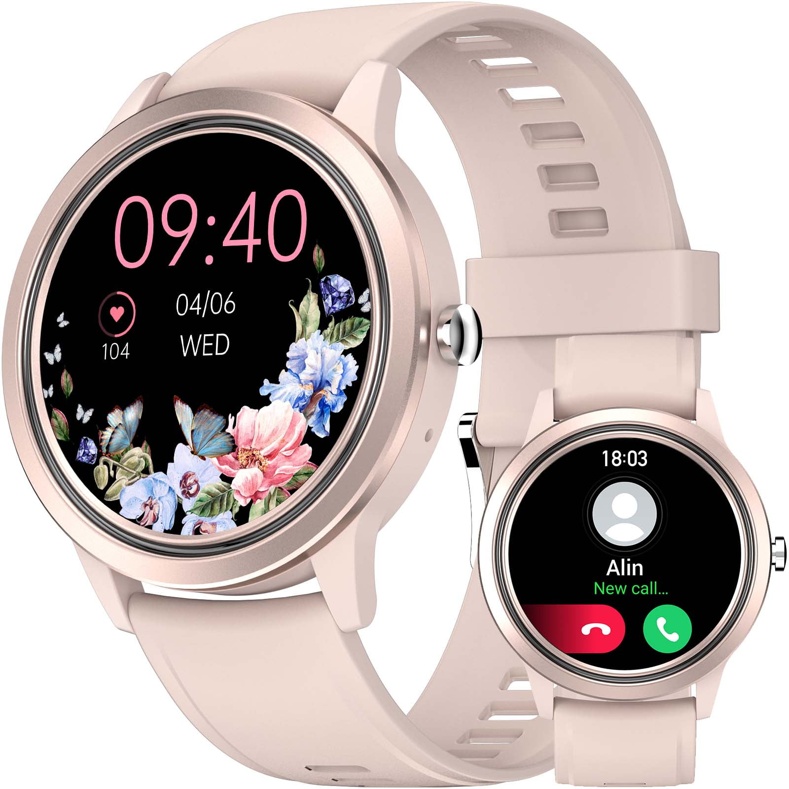 Cyberdyer Smart Watch Fits for Android and iPhone, IP67 Waterproof Smartwatch for Women Men 100+ Sports Modes 1.32-inch Fitness Tracker,Bluetooth Call, Long Standby, for Thanksgiving Halloween Gift