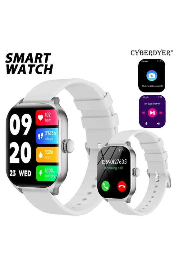 Smart Watch - Voice Call, Multi-Sport Modes, Long Battery Life & Remote Camera Control