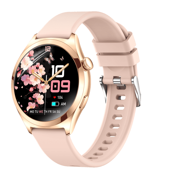 Cyberdyer Smart Watch for Women - Bluetooth Call 1.27'' Spherical Screen with Compass & DIY Watch Faces, Thanksgiving & Christmas Gift Choice for iPhone/Android