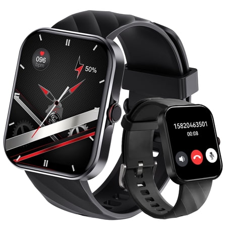 Cyberdyer Smart Watch for Men Women 1.91" Fitness Tracker Activity Tracker with Waterproof for Android IOS Phones