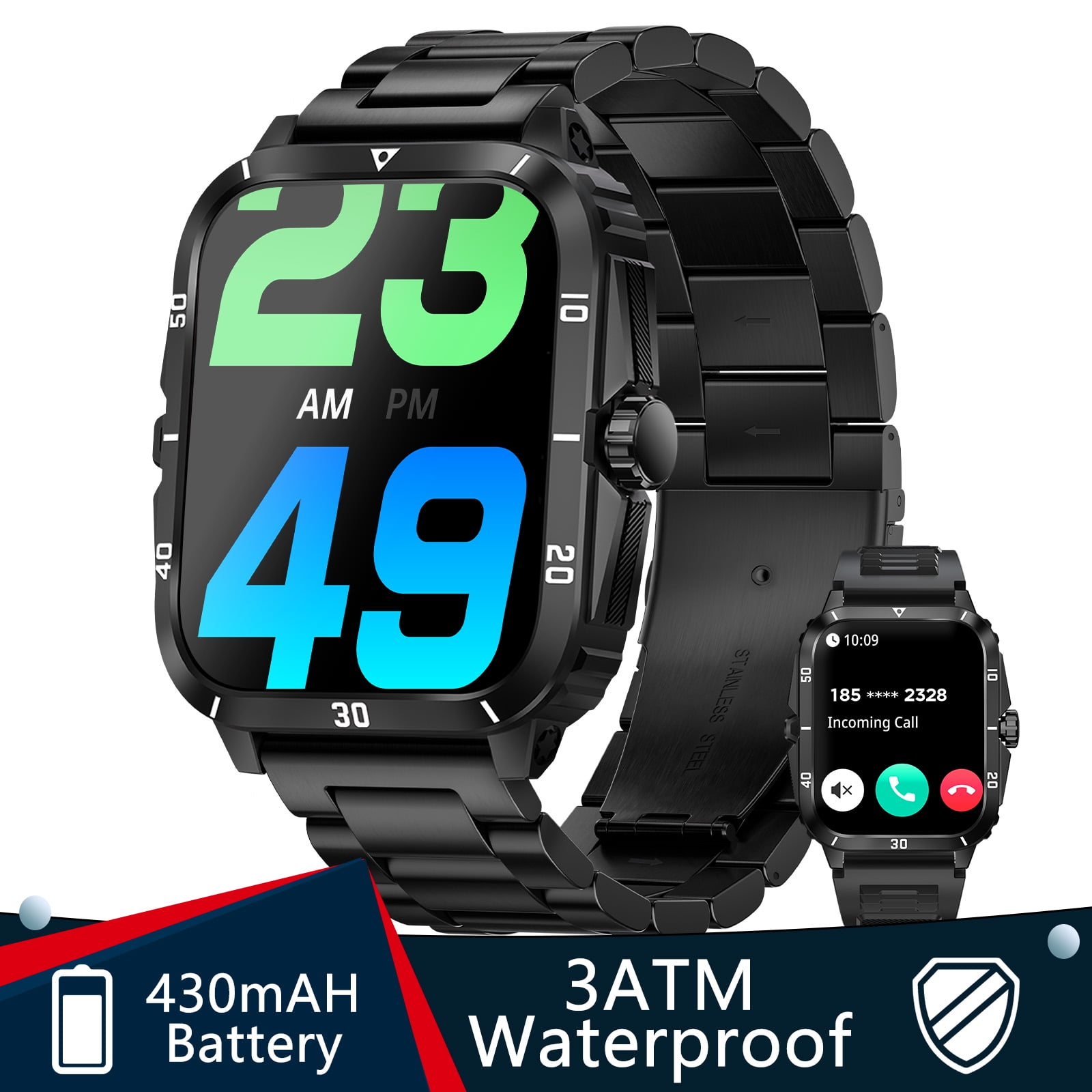 Cyberdyer Smart Watch for Men with Bluetooth Calling 3ATM Water
