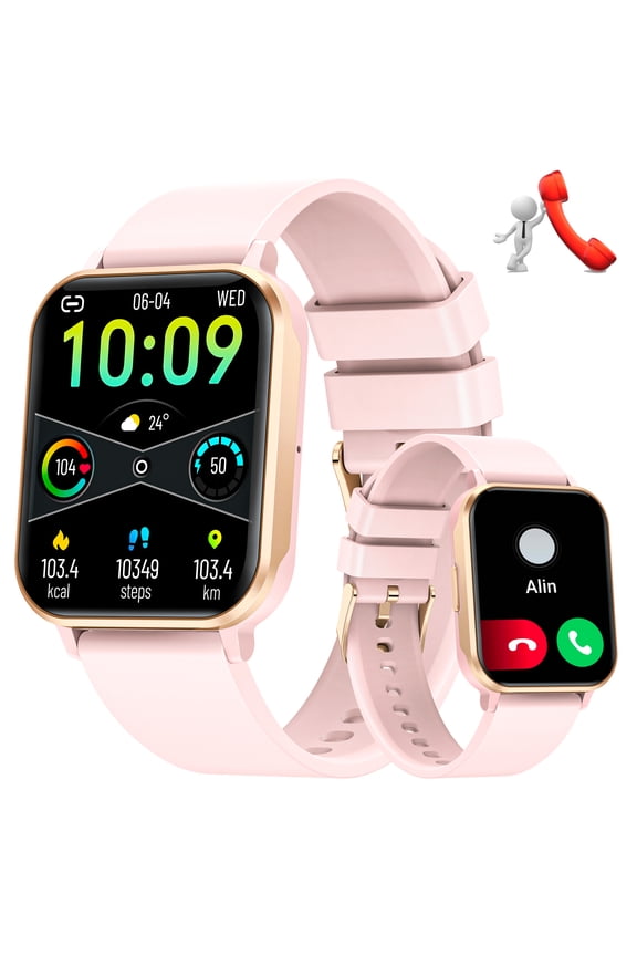 Unisex Smart Watch, IP68 Waterproof, 1.83-Inch Ultra-Clear Large Screen, 100+ Sports Modes, 15-Day Battery Life, Compatible with iOS & Android, Ideal Gift for Thanksgiving & Halloween