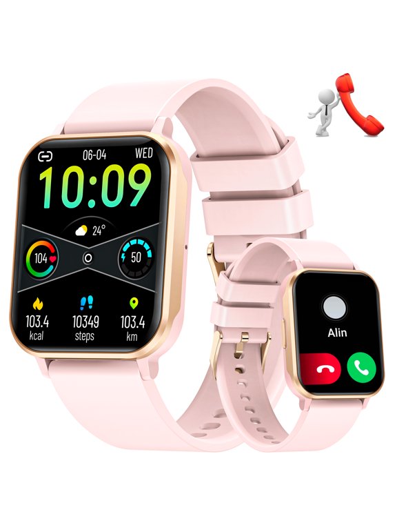 Unisex Smart Watch, IP68 Waterproof, 1.83-Inch Ultra-Clear Large Screen, 100+ Sports Modes, 15-Day Battery Life, Compatible with iOS & Android, Ideal Gift for Thanksgiving & Halloween