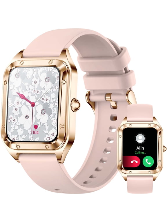 Women's Smart Watch - 1.57'' HD Screen, Bluetooth Call, 21 Sports Modes, IP67 Waterproof, Heart Rate/Sleep Monitor for iPhone/Android