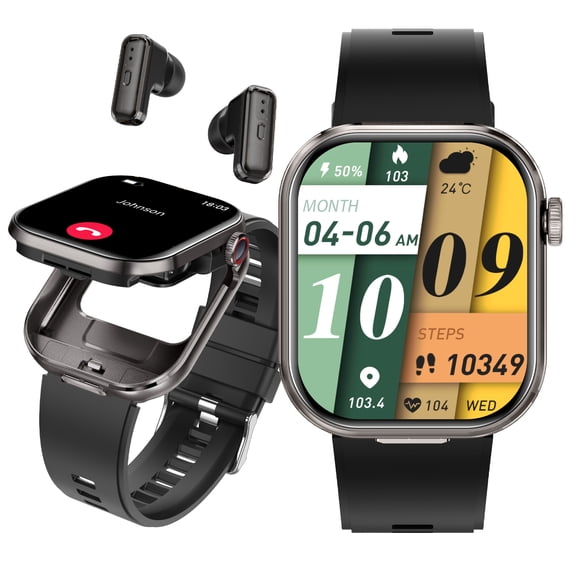 Cyberdyer Women's Smart Watch - 2.02 HD Screen, Bluetooth Call, IP67 Waterproof, 25-Day Battery Thanksgiving & Halloween Gift