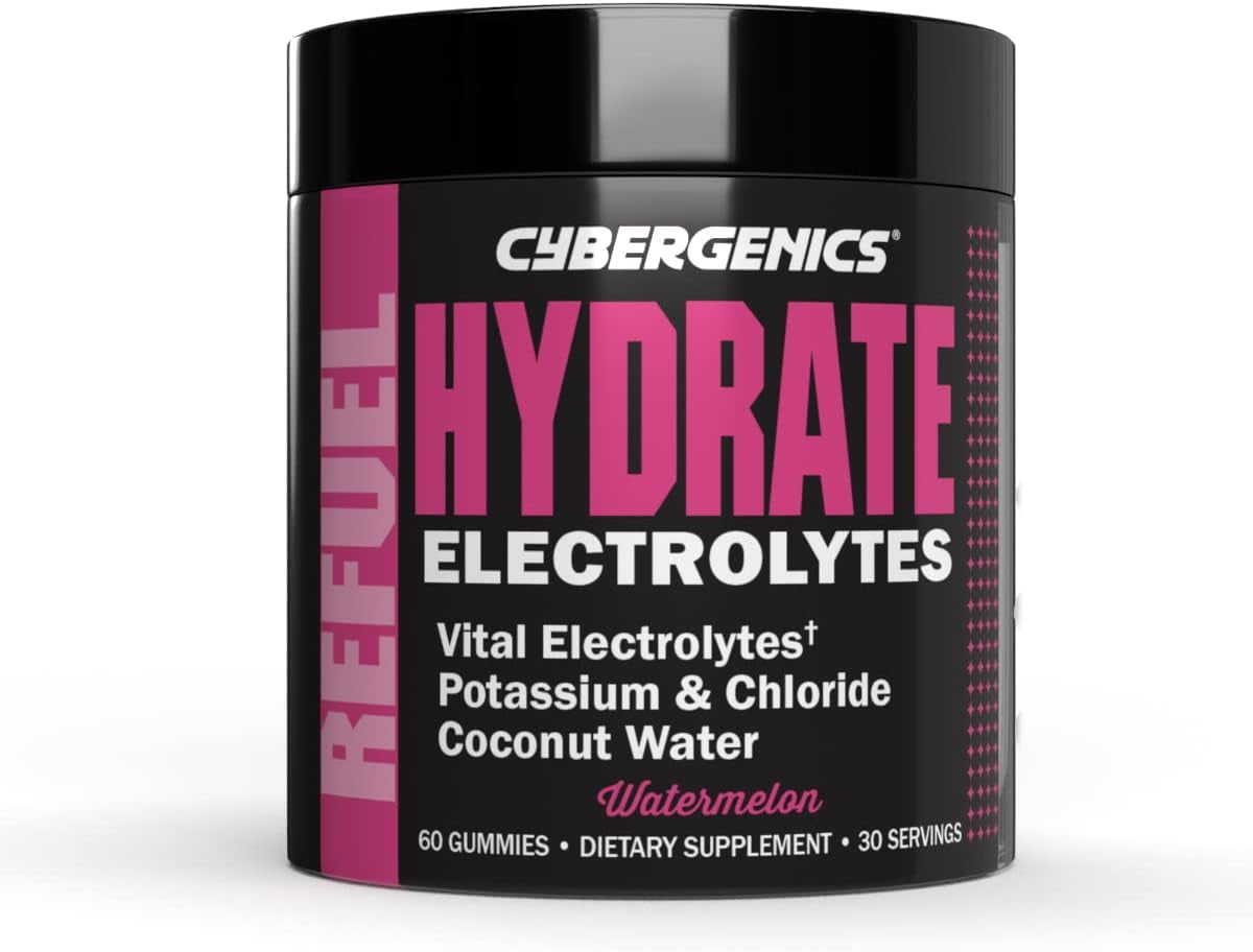 Cybergenics Hydrate Gummies, Vital Electrolytes, Supports Recovery