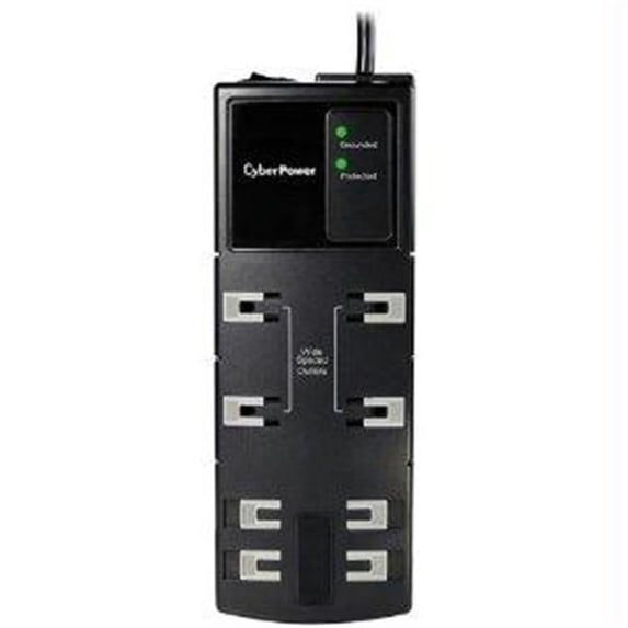 Cyberpower Systems 8 Nema 5-15r Outlets 6 Ft Cord 1800 Joules Emi-rfi $250k Ceg -