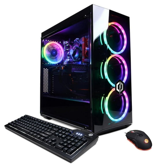 CyberpowerPC Gamer Xtreme Gaming Desktop Computer, Intel Core i5-11600KF 3.9GHz, 16GB RAM, 1TB SSD, NVIDIA GeForce RTX 3060 12GB, Windows 10 Home, Free Upgrade to Windows 11