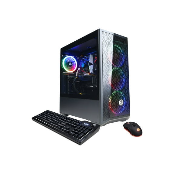 CyberPowerPC Gamer Xtreme GXI11240CPGV7 - Mid tower Core i5 13400F / up to 4.6 GHz - RAM 16 GB - SSD 500 GB - NVM Express (NVMe) Gen 4 - GF RTX 3050 - Gigabit Ethernet - Win 11 Home - monitor: none - black