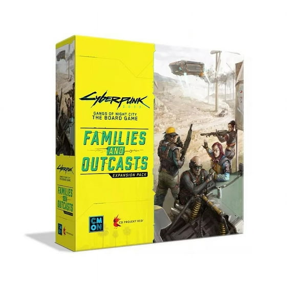 Cyberpunk 2077: Families and Outcasts Strategy Board Game Expansion for Ages 14 and up, from Asmodee