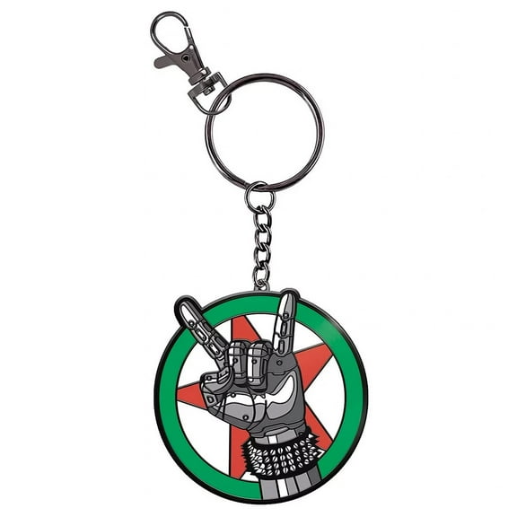 Cyberpunk 2077 Silverhand Emblem Keychain