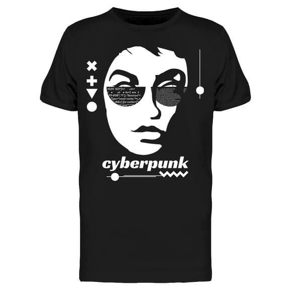 Cyberpunk Art T-Shirt Men -Image by Shutterstock, Male x-Large