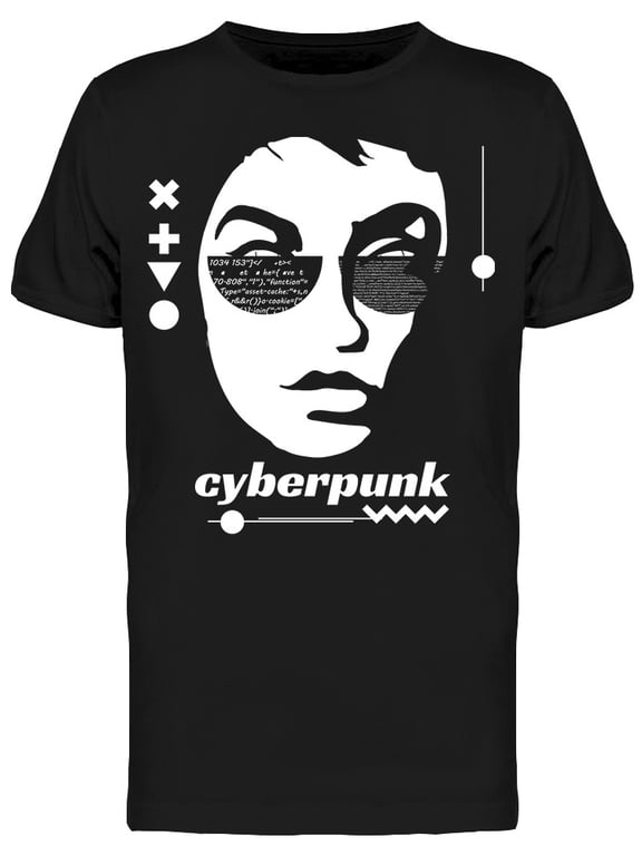 Cyberpunk Art T-Shirt Men -Image by Shutterstock, Male x-Large