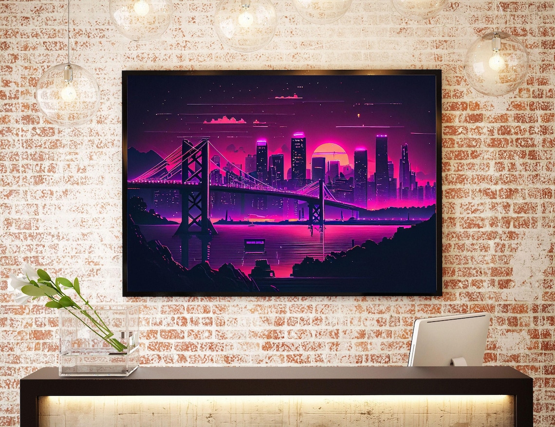 Cyberpunk City Futuristic Dystopian Art Poster, Poster Only - Walmart.com