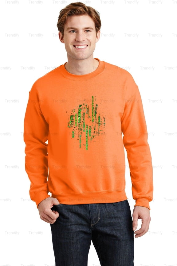 Cyberpunk City Sci-Fi Futuristic Skyline Aesthetic Graphic Unisex Sweatshirt M390446, Up to Size 5XL
