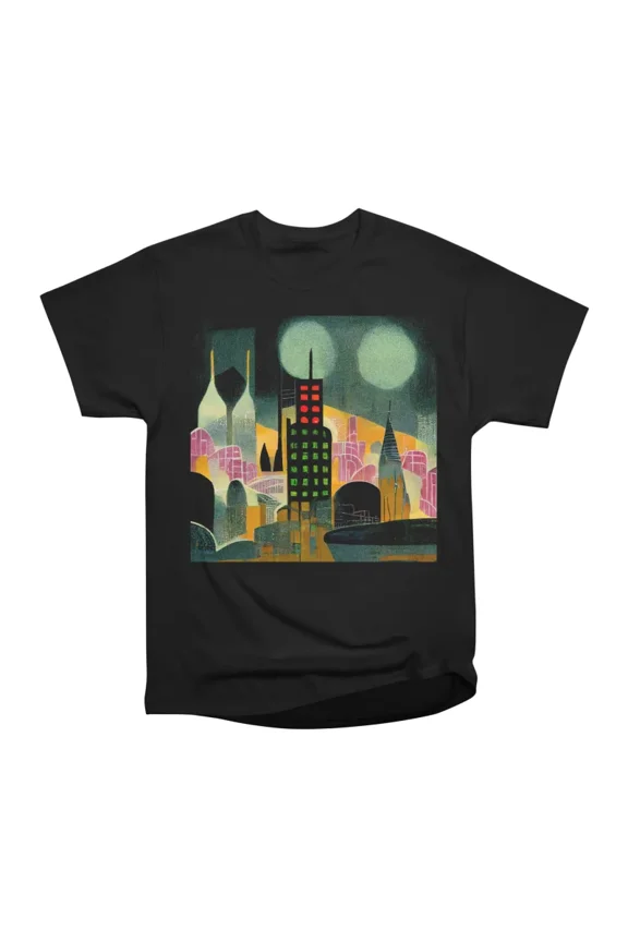 Cyberpunk City T-Shirt Tee Gift For Him Merch For Her Apparel For Friend