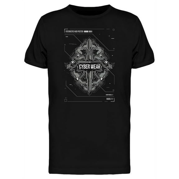 Cyberpunk Cyber Wear Graphic T-Shirt Men -Image by Shutterstock, Male Large