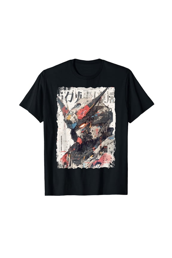 Cyberpunk Cyborg Robot T-Shirt with Futuristic Tech Design Small