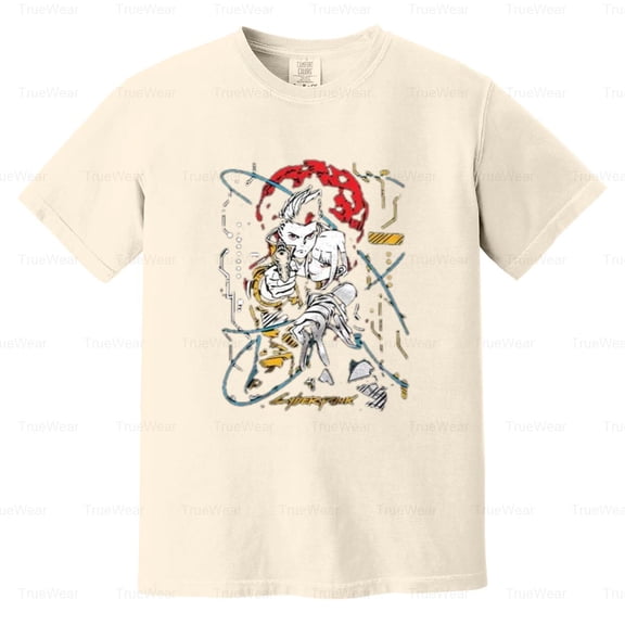 Cyberpunk, Edgerunners, Anime, Manga, Lucy, Rebecca, David, Cosplay Comfort Color T-Shirt Unisex, up to 4XL