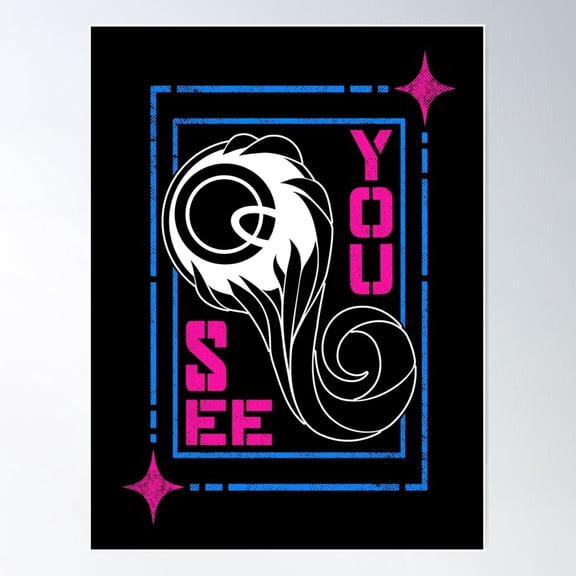 Cyberpunk Eye See You | All Seeing Eye Poster Wall Art, Modern Wall Decor For Living Room Bedroom, 8x12 UNFRAMED