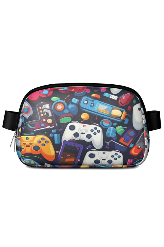 Cyberpunk Gamer Waist Bag – Video Game Console-Inspired Fanny Pack with Cool Controller and Classic Play Vibes