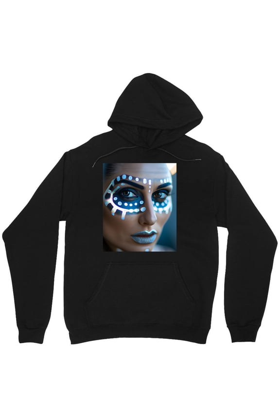 Cyberpunk Hotties 15 Beautiful Sci-Fi Graphic Women Friend Futuristic Neon M4979 Unisex Hoodie, Up to Size 5XL