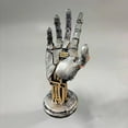 thumbnail image 1 of Cyberpunk Mechanical Hand Resin Craft Figurine, Xbox Switch Controller Desktop Stand, Sci-Fi Style Home Decor (Mechanical Hand A), 1 of 8
