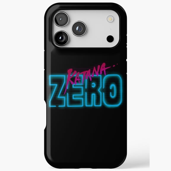 Cyberpunk Ninja Slash Action Game Title Artwork Phone Case 11 through 17 Pro Max