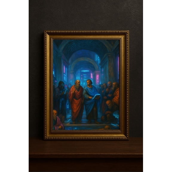 Cyberpunk Philosophy Hall Wall Art Poster Unframed Paper Print