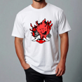 thumbnail image 1 of Cyberpunk Red with Bold Techwear Look Unisex T-Shirt,S- 5XL, 1 of 2