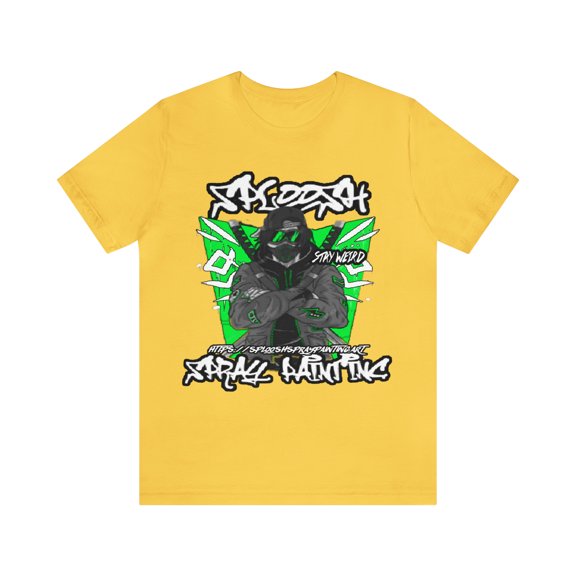 "Cyberpunk Samurai" - Sploosh Graphic T-Shirt