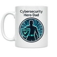thumbnail image 1 of Cybersecurity 11 oz Coffee Mug - Dad Pride for Tech Dads White Ceramic gift, 1 of 6