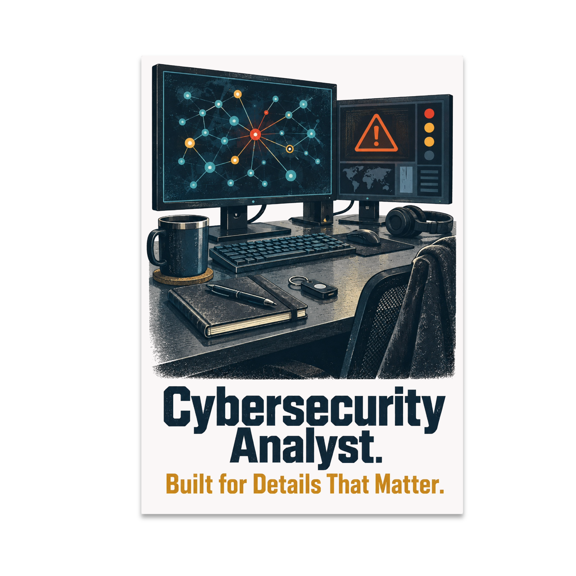 Cybersecurity Analyst - Security Analyst Decor - 13x19 Poster Print
