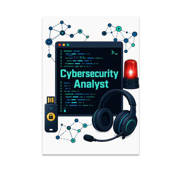 Cybersecurity Analyst Tech Wall Art - Cybersecurity Enthusiast - 13x19 Poster Print