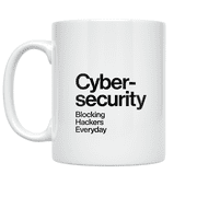 Cybersecurity Blocking Hackers Everyday - Tech Enthusiast - 11 oz Ceramic Coffee Mug
