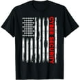 thumbnail image 1 of Cybersecurity Engineer IT Tech Cyber Security American Flag Women Men T-Shirt, 1 of 6